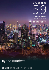 ICANN59 By the Numbers Report